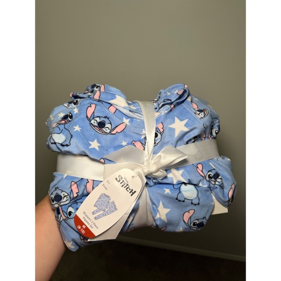 Disney Women's Stitch Pajama Set – 2-Piece – Blue – Size Medium (8-10) – NWT - Picture 2 of 4